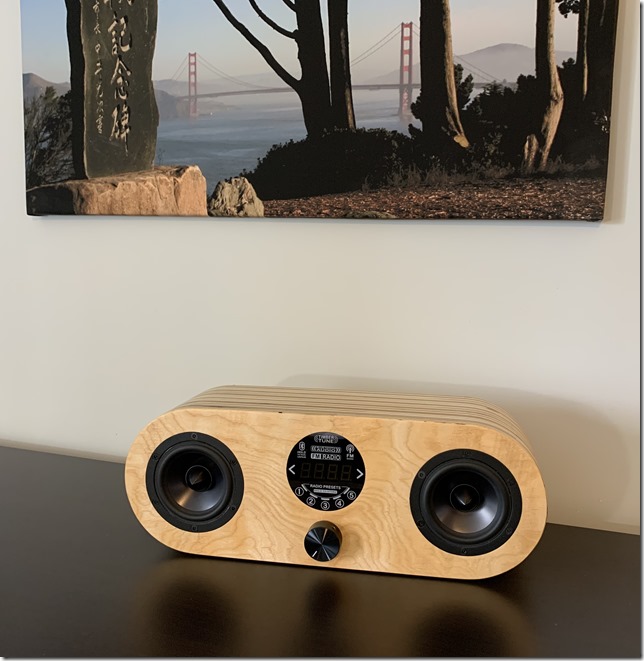 Bookshelf Speaker with FM Radio and Bluetooth audio