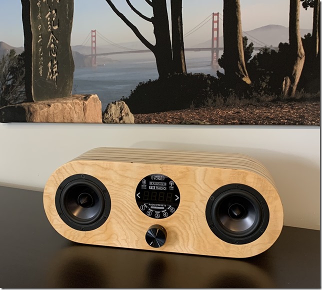 Bookshelf Speaker with FM Radio and Bluetooth audio